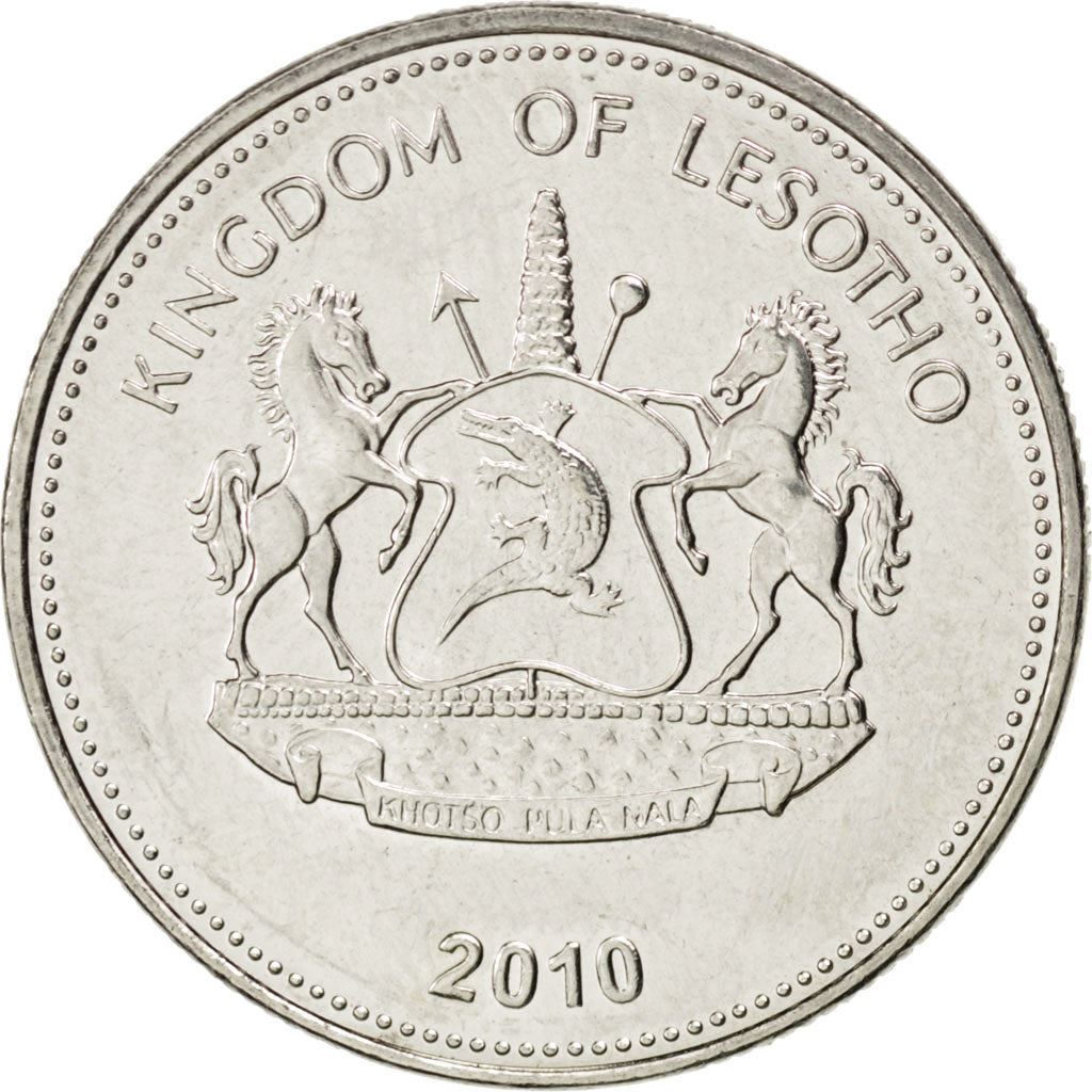 Lesotho | 5 Maloti Coin | Wheat sprigs | Km:59 | 1996 - 2010