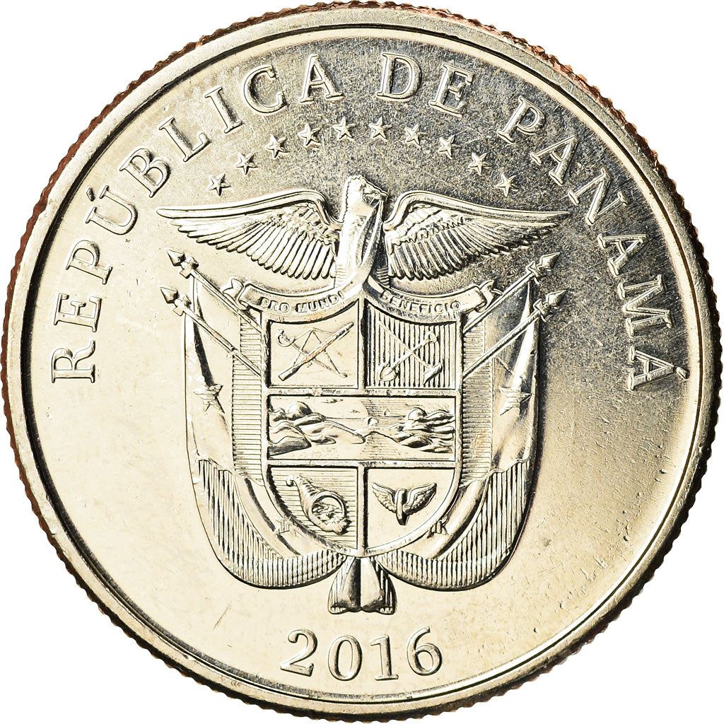 Panama | 1/4 Balboa Coin | Panama Canal | Km:154 | 2016
