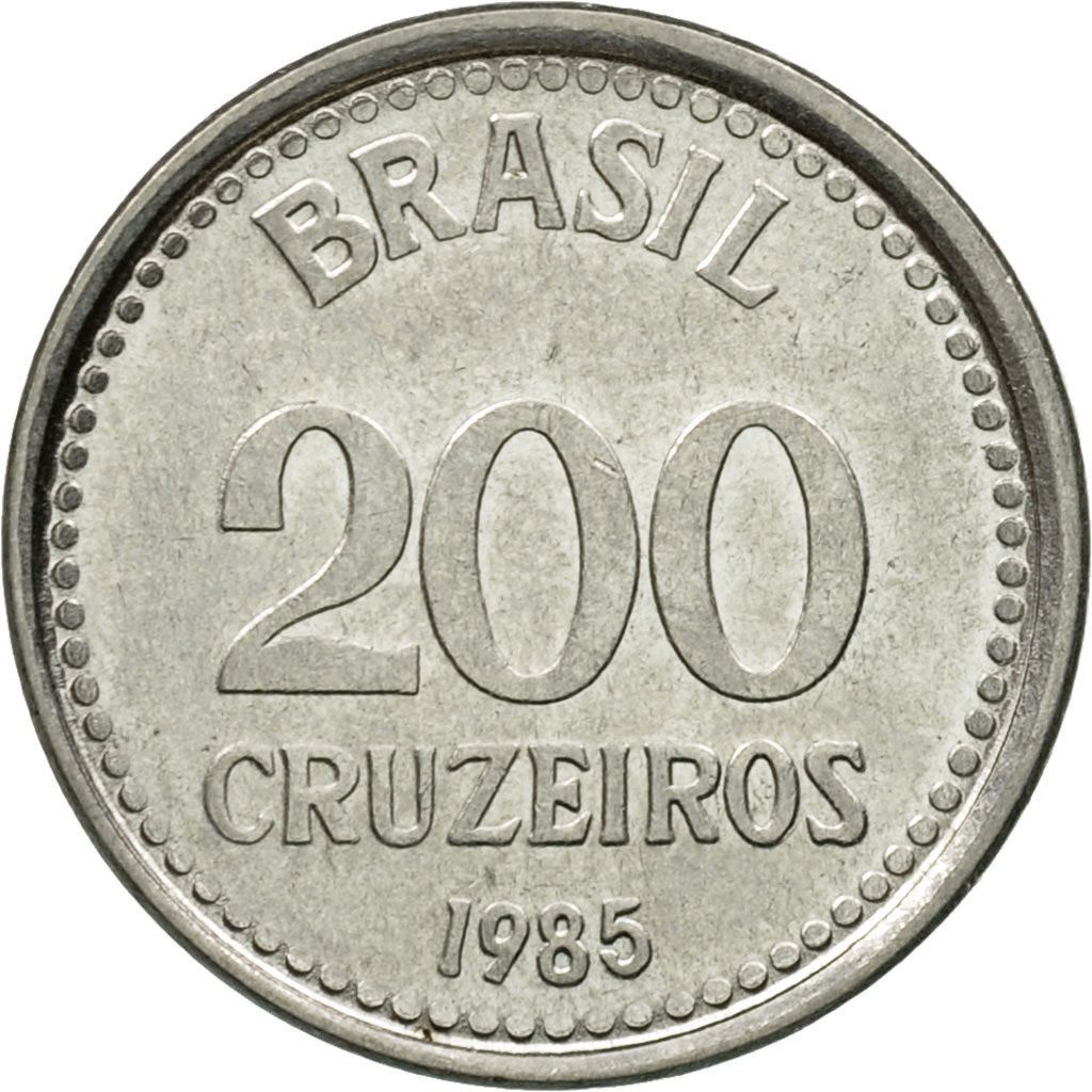 Brazil | 200 Cruzeiros Coin | Star | Km:596 | 1985 - 1986