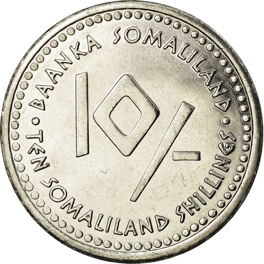Somaliland | 10-Schilling-Münze | Löwe | Edelstahl | KM:13 | 2006