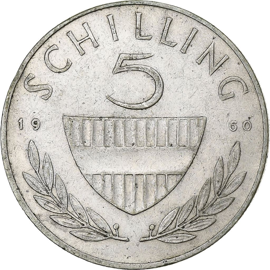 Austria | 5 Schilling Coin | Lipizzaner horse | Km:2889 | 1960 - 1968