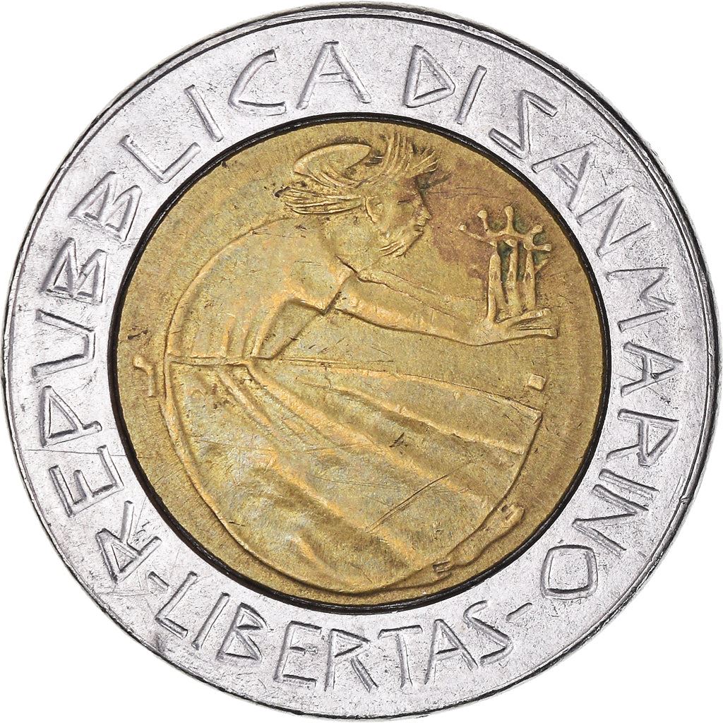 San Marino | 500 Lire Coin | Redemption from drugs | Km:181 | 1985