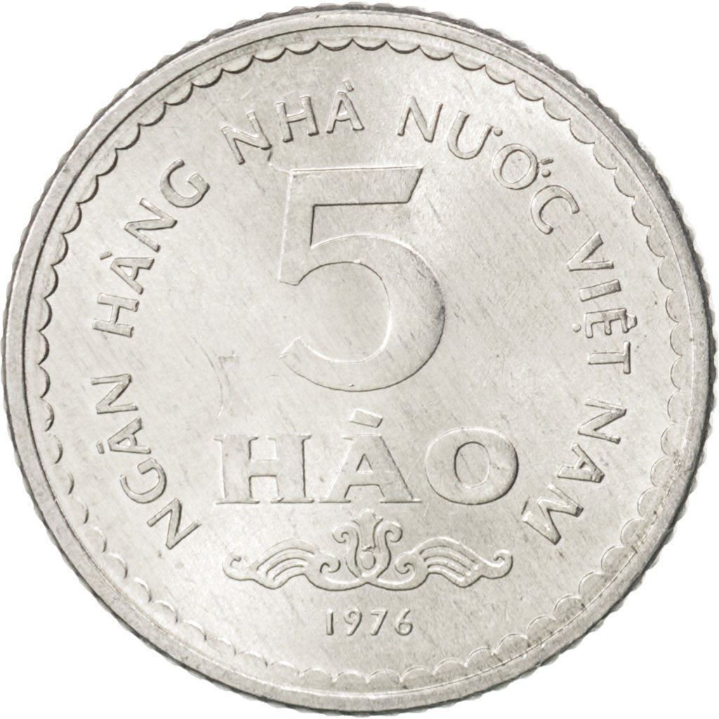 Vietnam | 5 Hao Coin | Aluminium | Coat of Arms | KM:13 | 1976