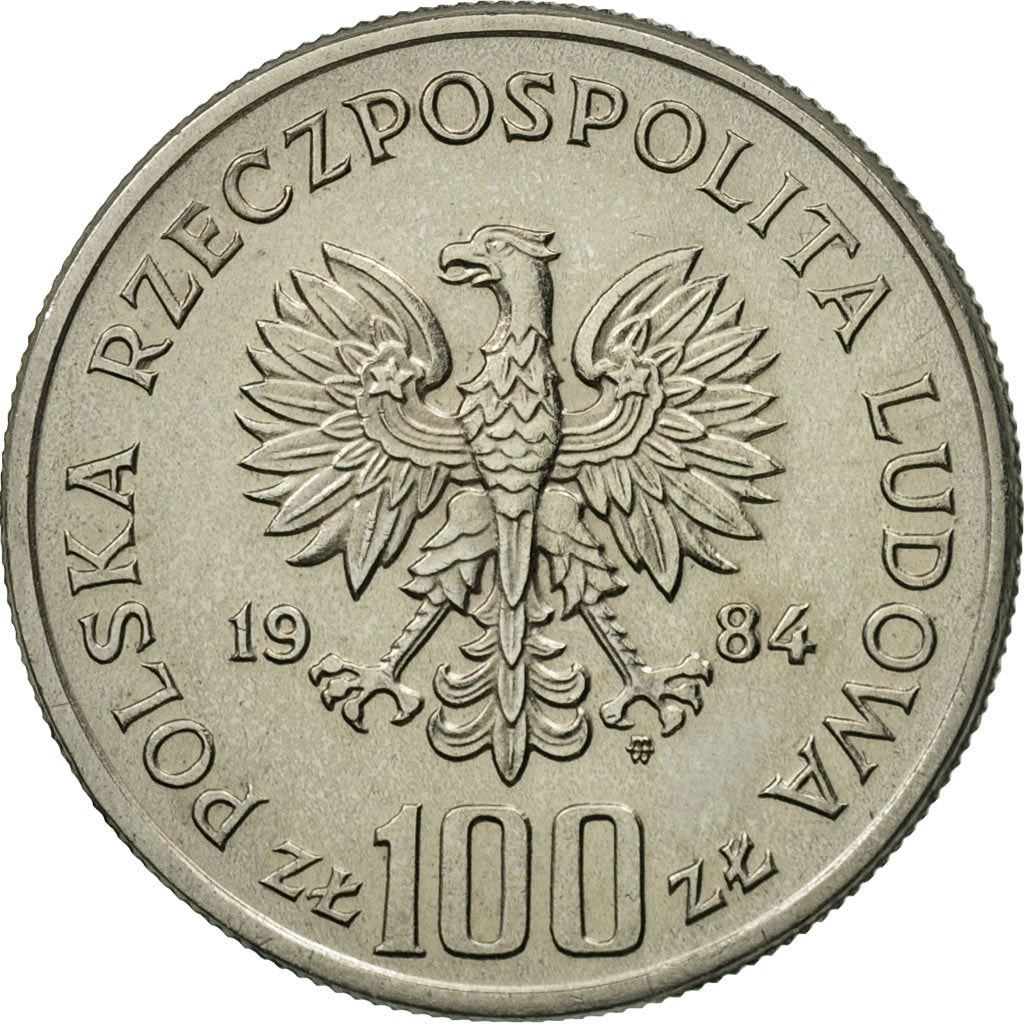 Poland | 100 Zlotys Coin | Eagle | Y:151, Parm:297, Fischer Po:Ob095 | 1984