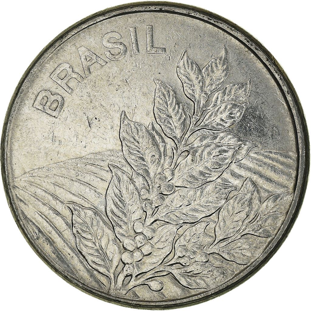 Brazil | 5 Cruzeiros Coin | Coffee plant | Km:591 | 1980 - 1984
