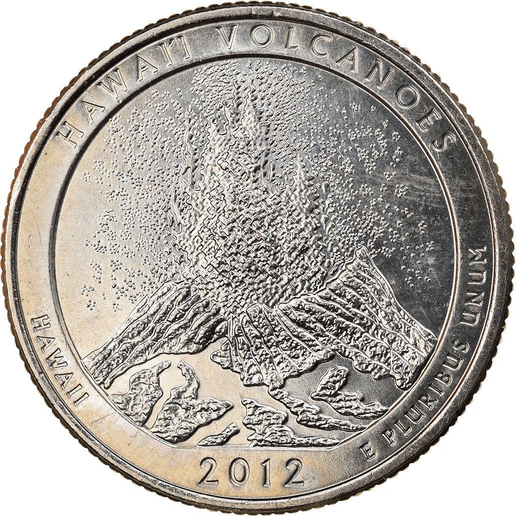 United States | 1/4 Dollar Coin | Hawai'i Volcanoes Park | Km:522 | 2012