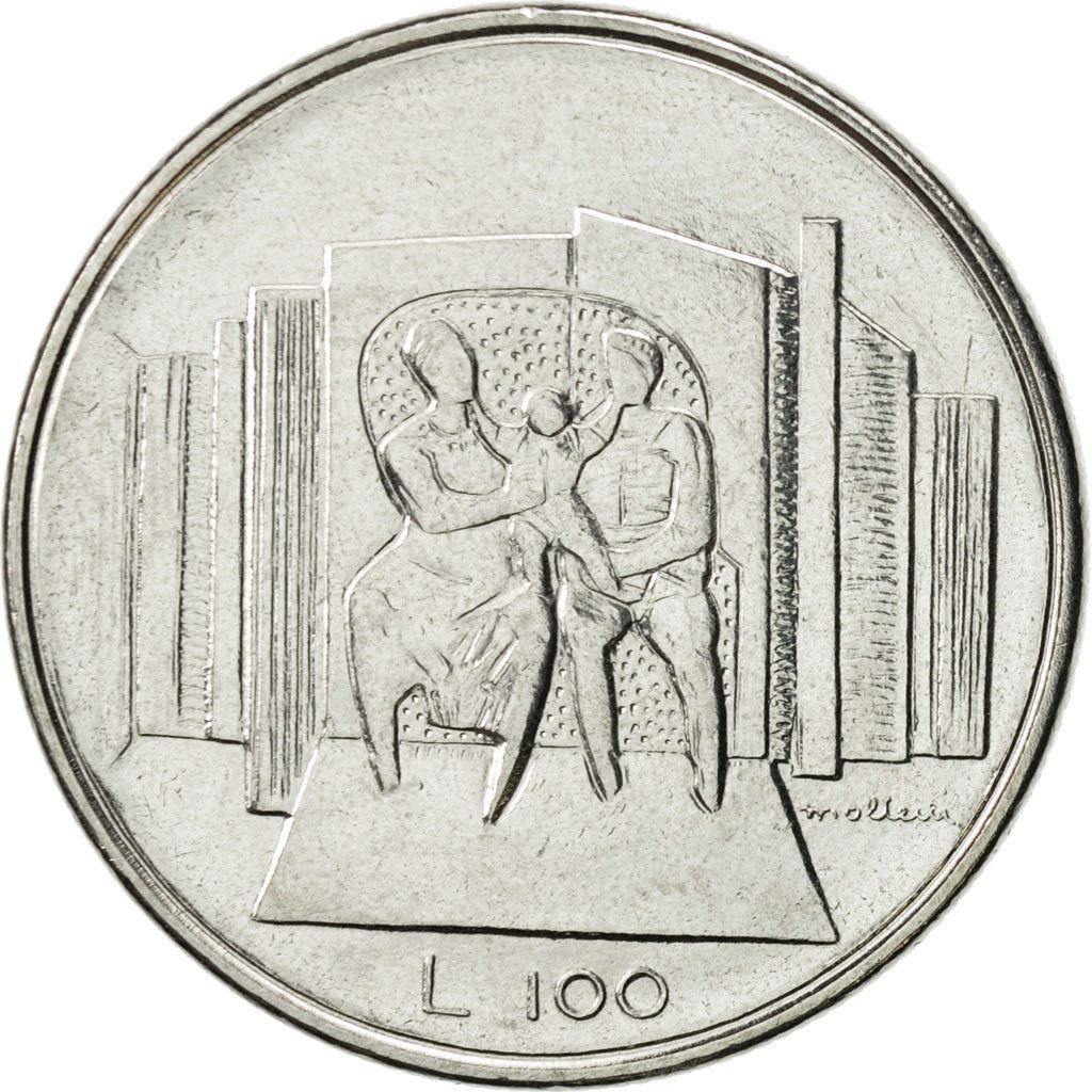 San Marino | 100 Lire Coin | Family | Km:57 | 1976
