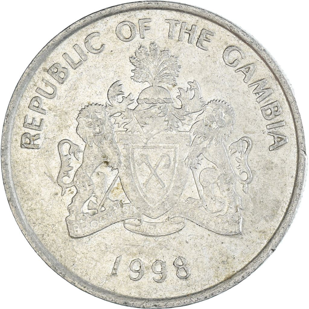 Gambia 25 Bututs Coin | Oil Palm | KM57 | 1998