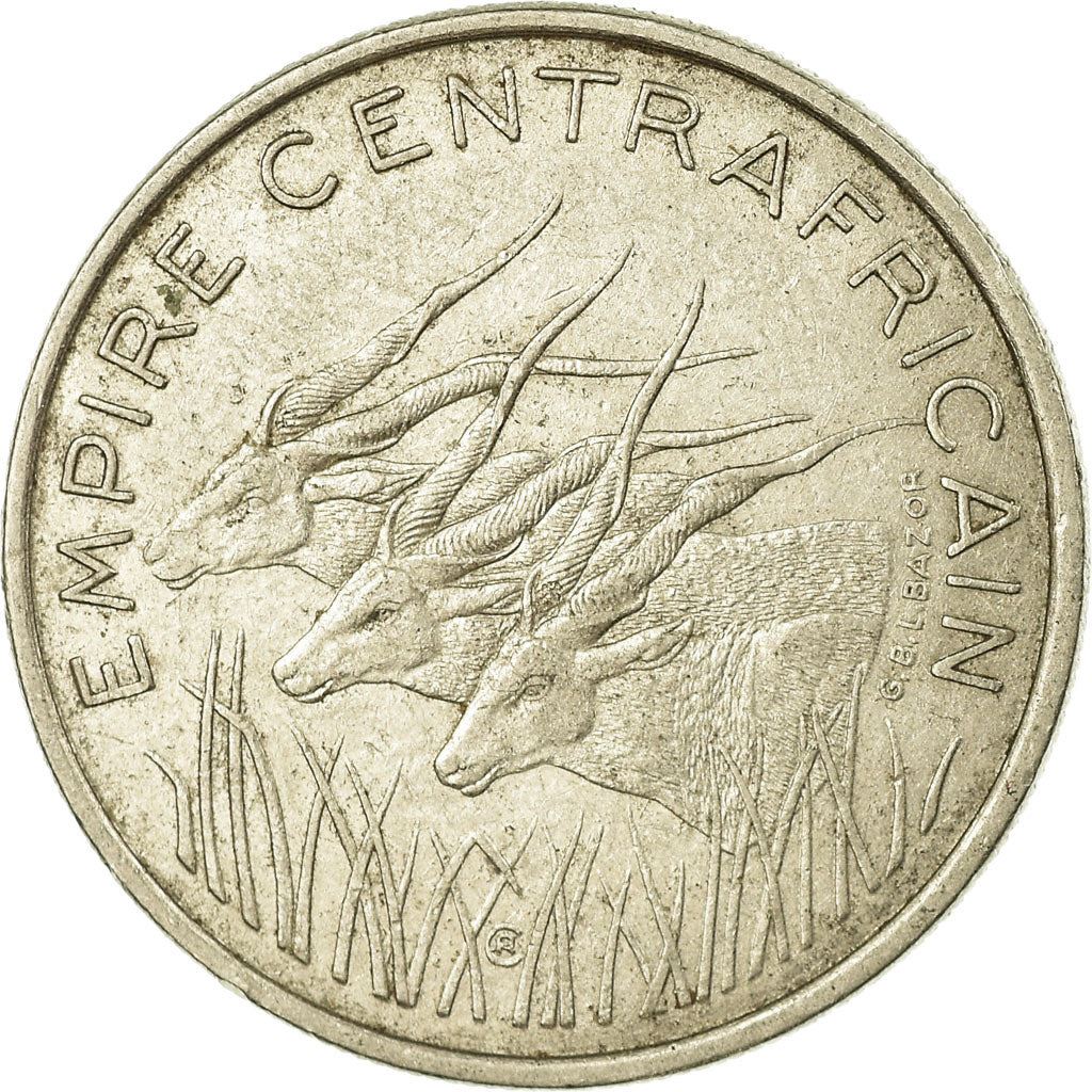 Central African Republic | 100 Francs Cfa Coin | Antelope | Km:8 | 1978