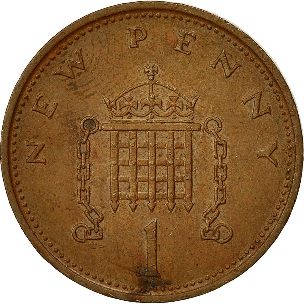 United Kingdom | 1 New Penny Coin | Elizabeth II | Km:915 | 1971 - 1981