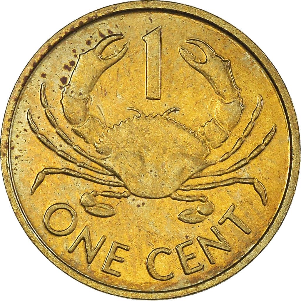 Seychelles | 1 Cent Coin | Mud crab | Km:46 | 1982 - 2004