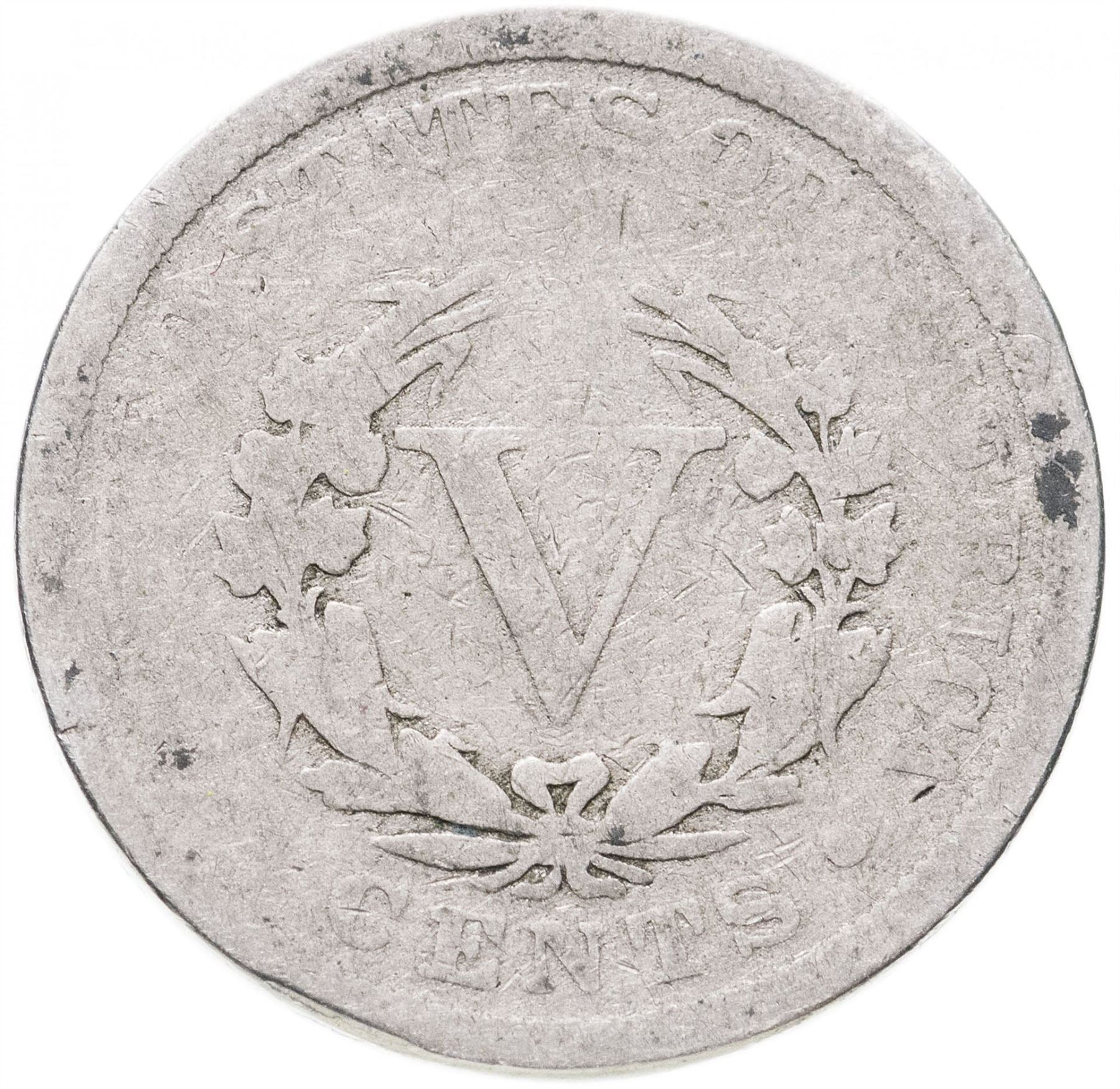 United States | 5 Cents Coin | Liberty | Roman Numeral | KM112 | 1883 - 1913