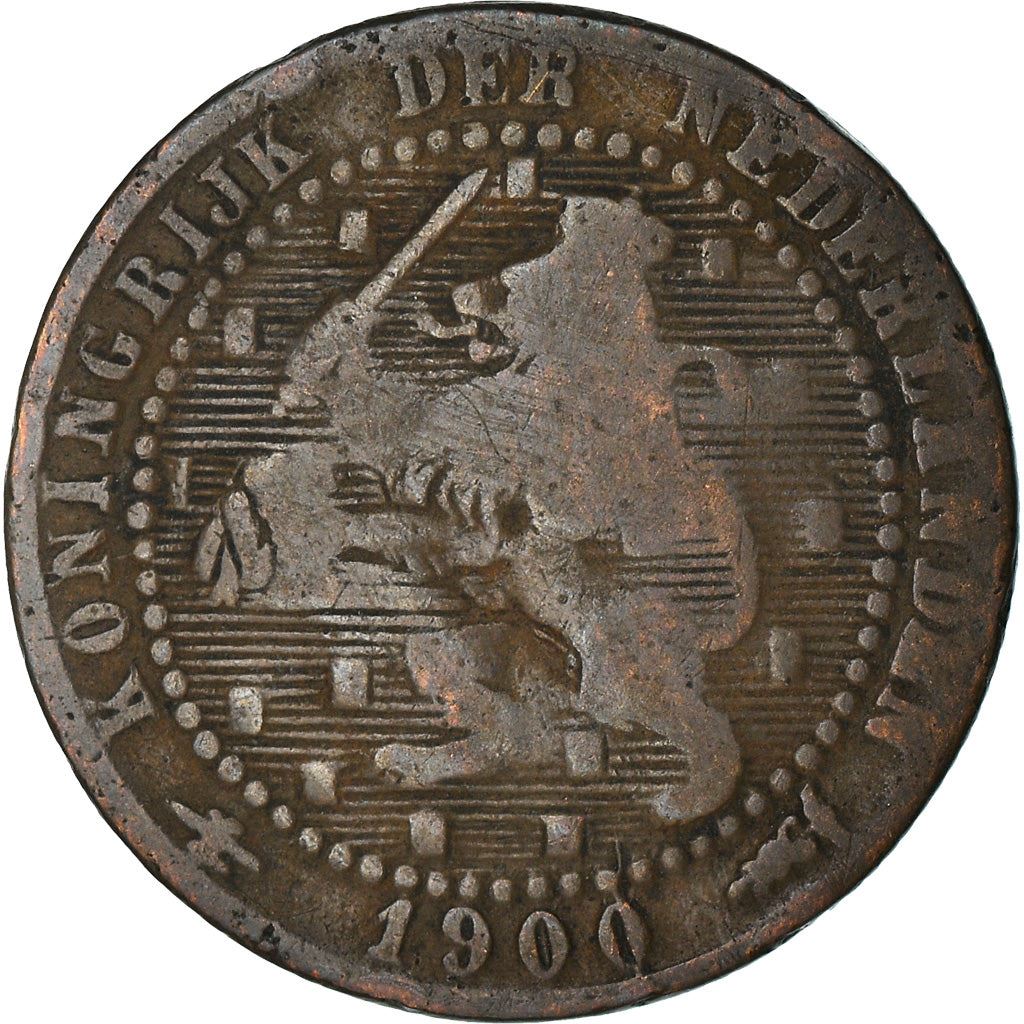 Nederlandene | 1 Cent Mønt | Løve | Km:107 | 1877 - 1900