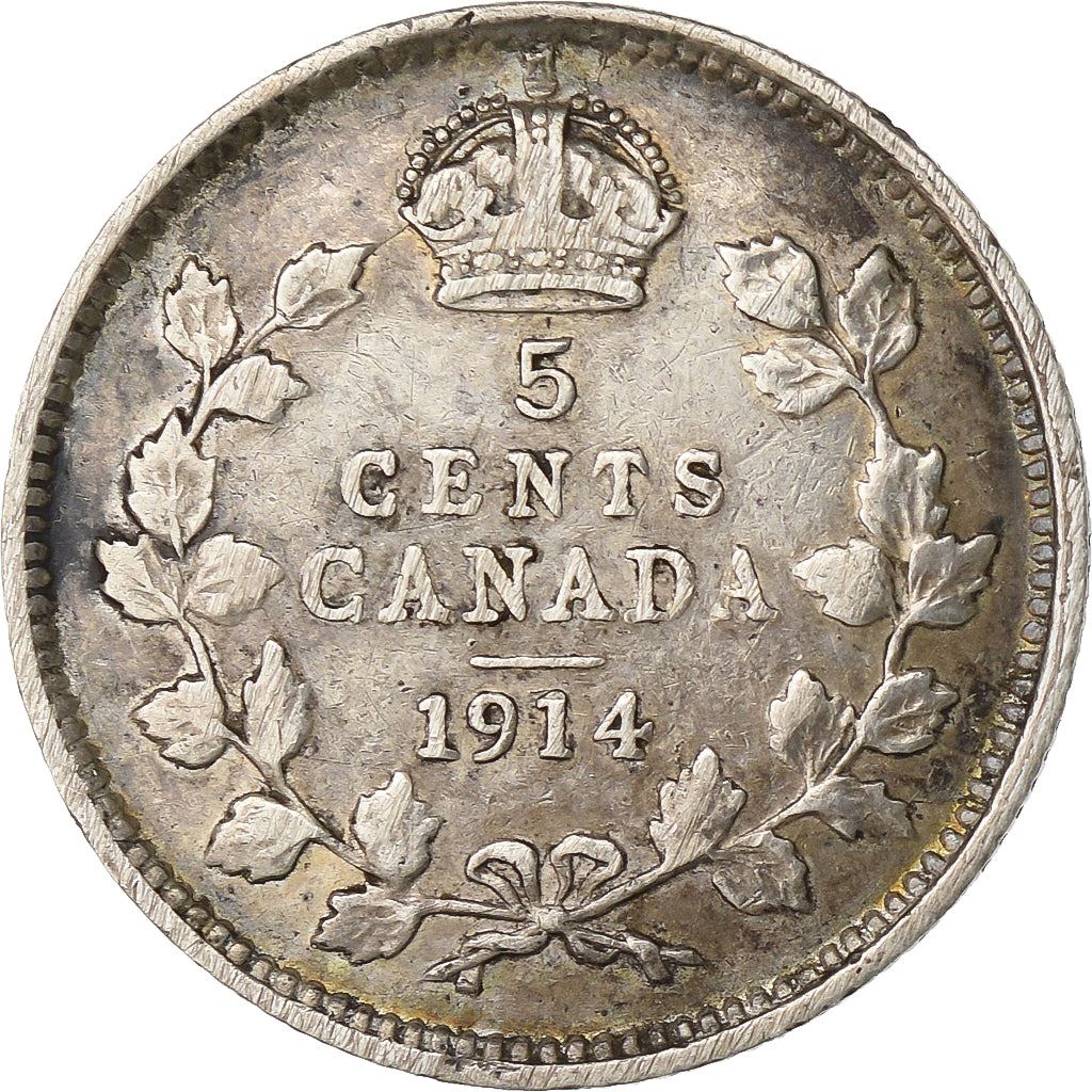 Canada | 5 Cents Coin | Silver | KM:22 | 1912-1919