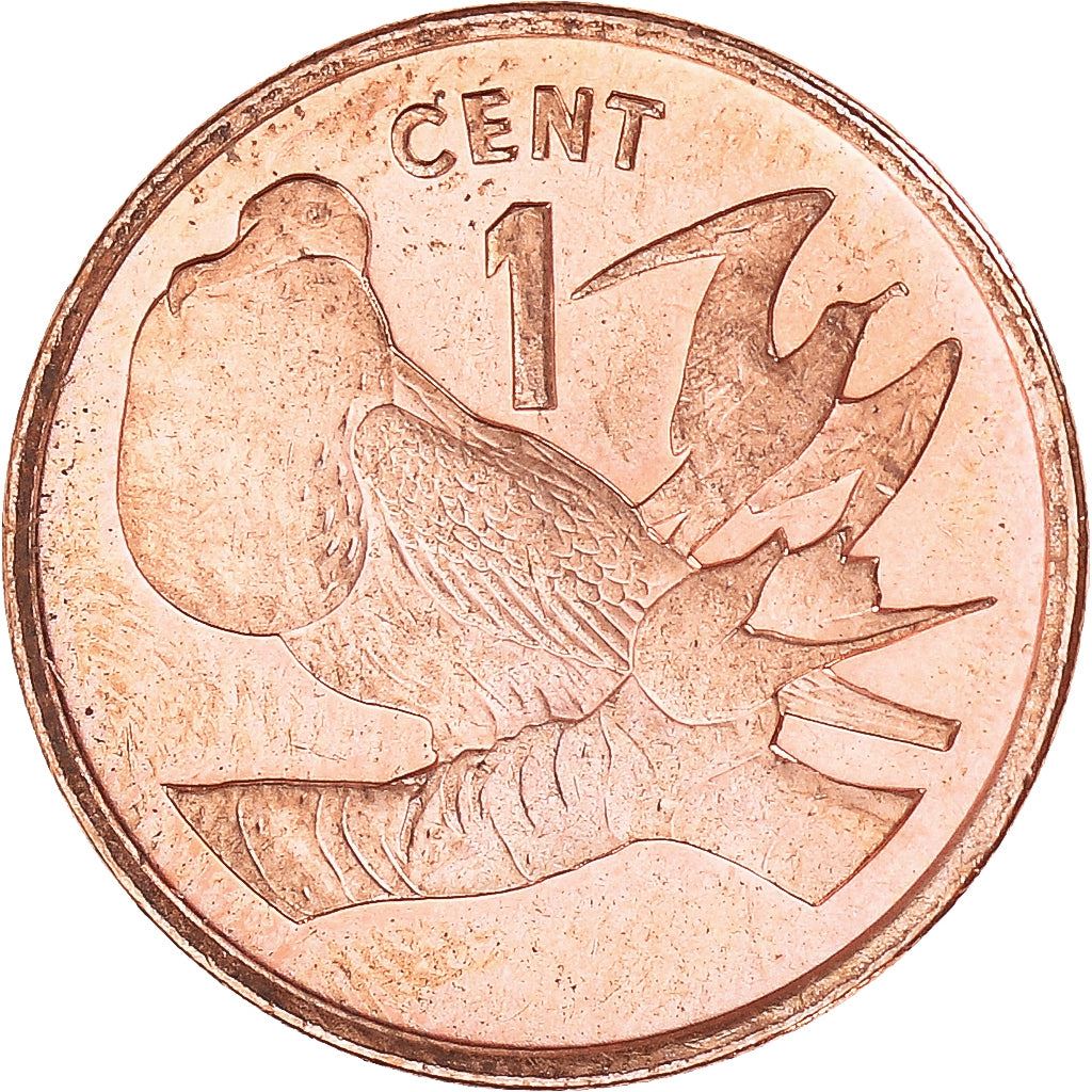 Kiribati | 1 Cent Coin | Frigate birds | Km:1A | 1992