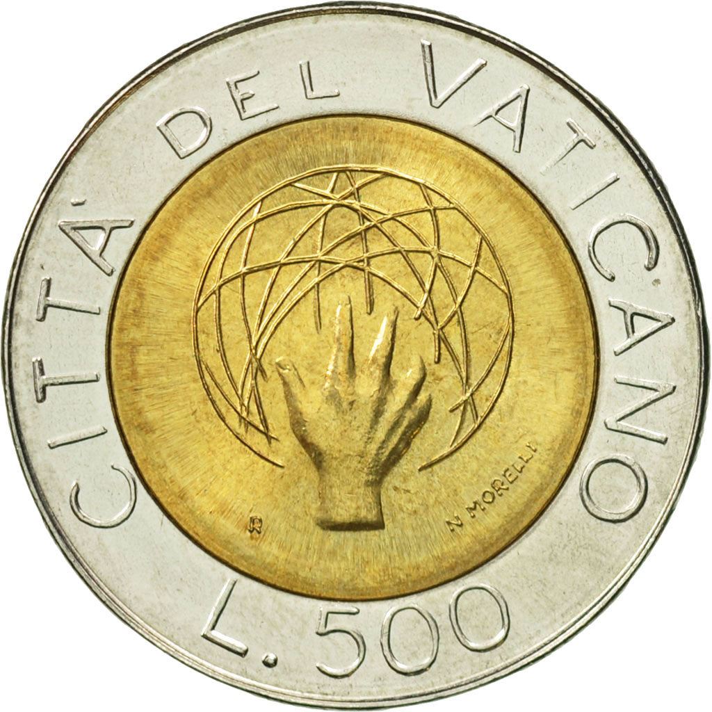 Vatican City | 500 Lire Coin | John Paul II | Km:175 | 1983