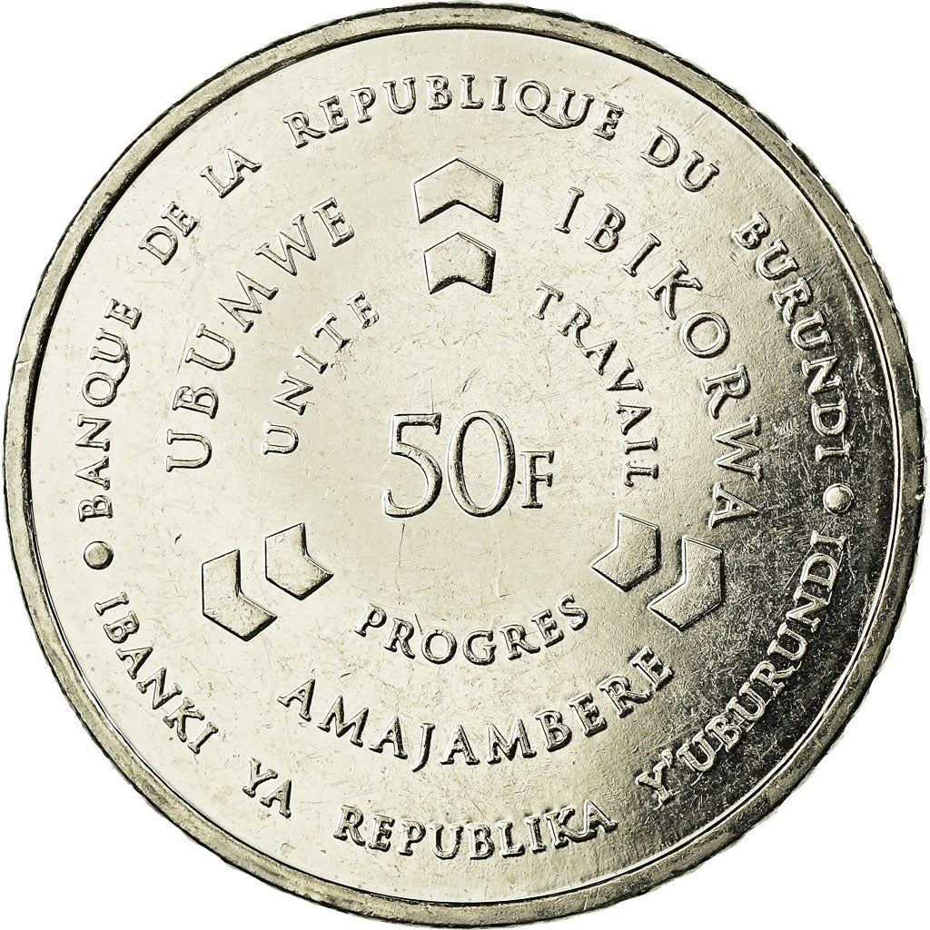 Burundi | 50 Francs Coin | Drum | Km:22 | 2011 - 2022