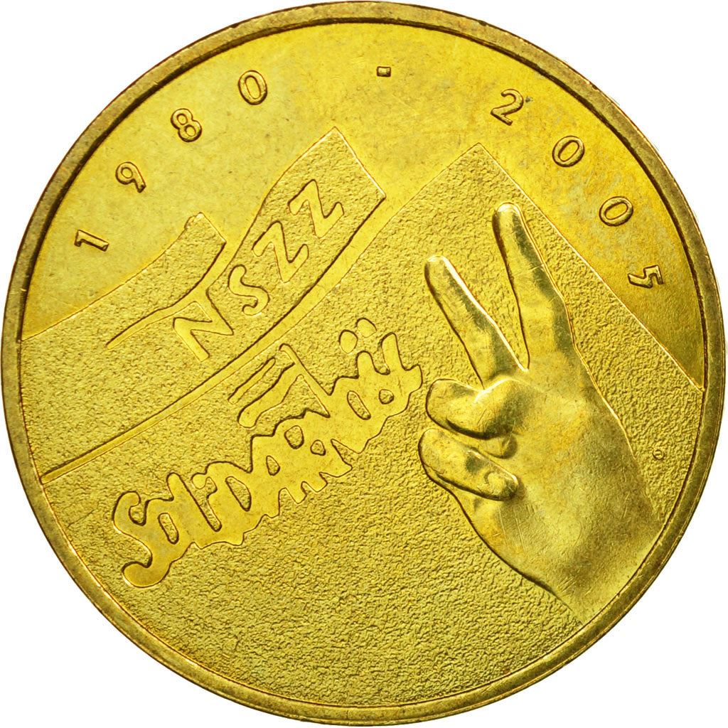 Poland | 2 Zlotys Coin | Solidarność | Y:565 | 2005