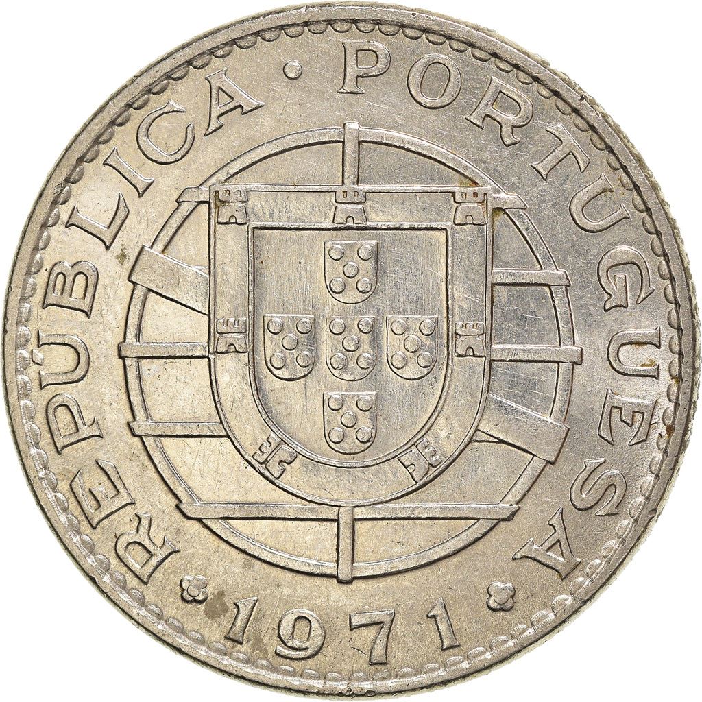 Mozambique | 20 Escudos Coin | Bundle of Arrows | Km:87 | 1971 - 1972