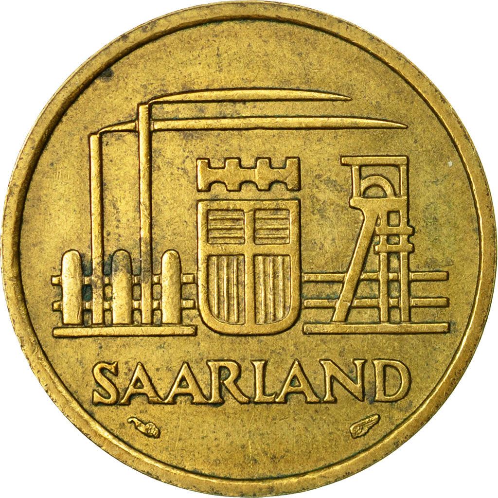 Saar | 20 Franken Coin | Industrial scene | Km:2 | 1954