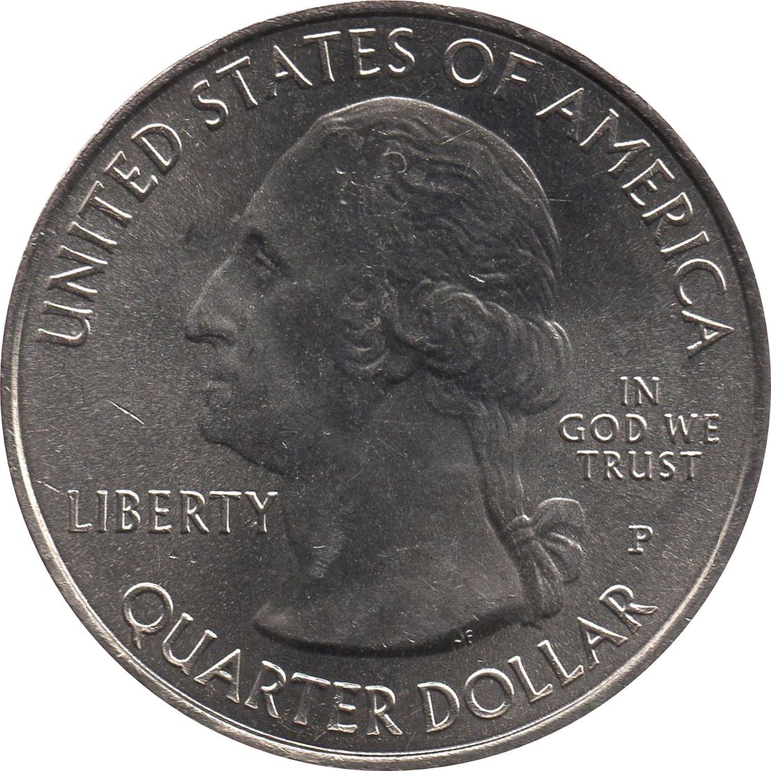 United States | 1/4 Dollar Coin | Effigy Mounds Iowa | Km:653 | 2017