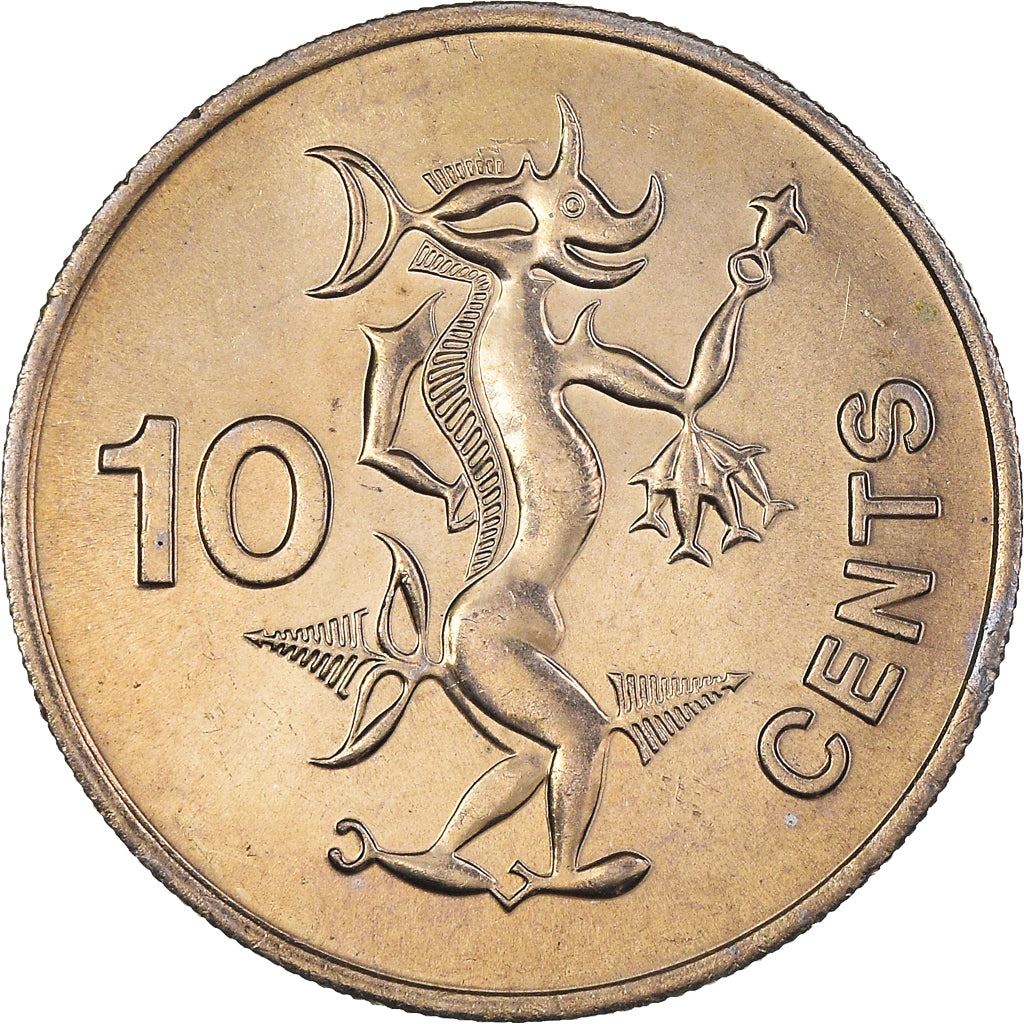 Salomonøerne | 10 Cents Mønt | Elizabeth II | Havånd | Km:4 | 1977 - 1983