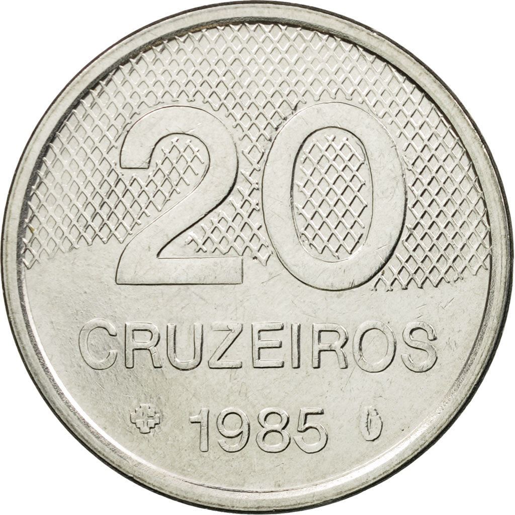 Brazil | 20 Cruzeiros Coin | Church of Saint Francis | Km:593 | 1985 - 1986