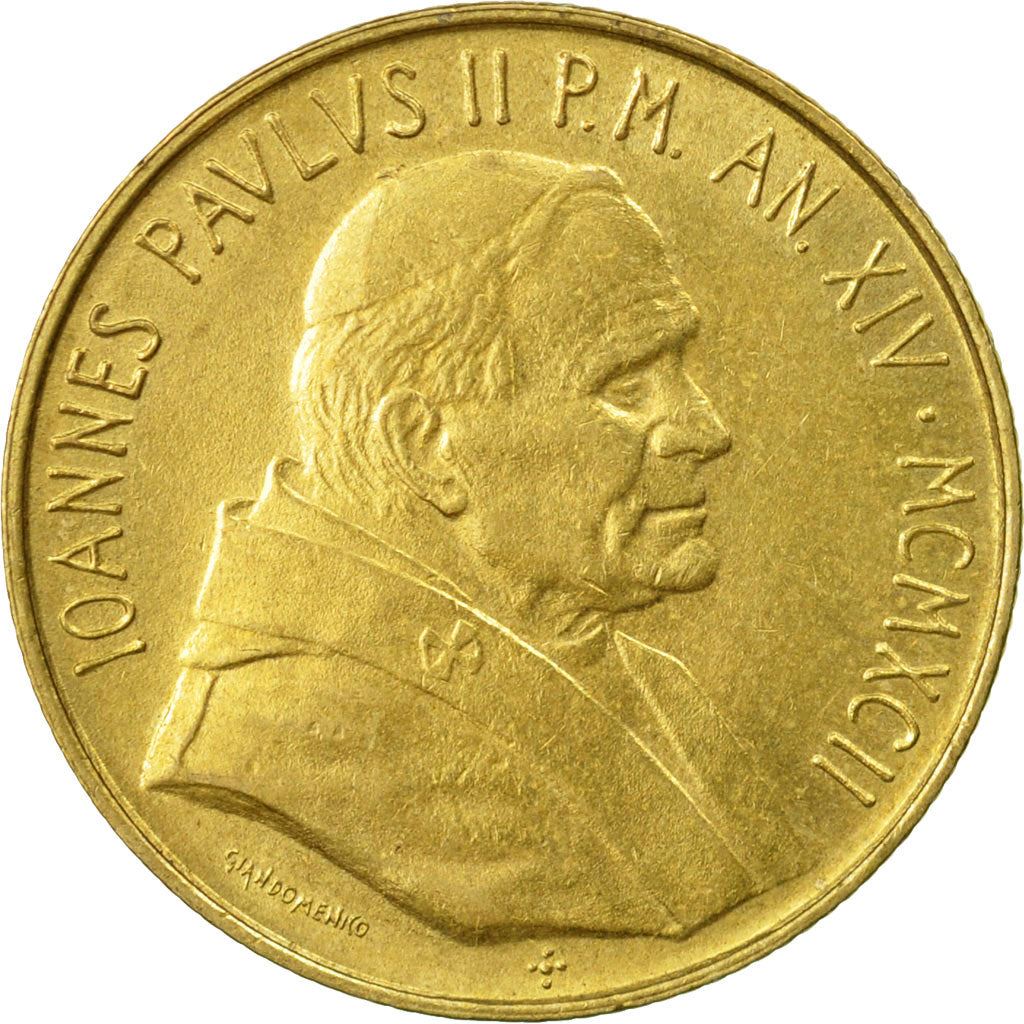 Watykan | Moneta 200 Lire | Jan Paweł II | Km:240 | 1992