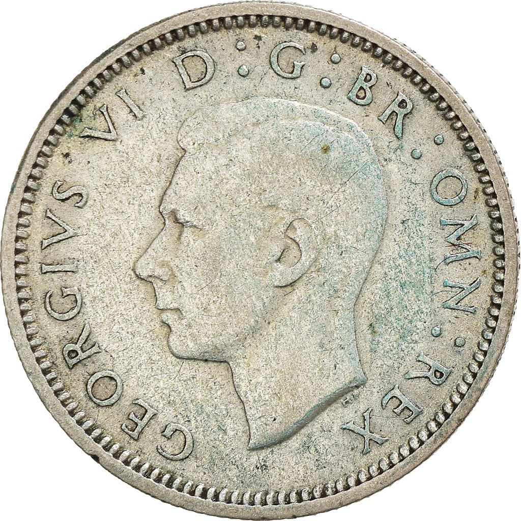 United Kingdom | 6 Pence Coin | George VI | KM:852 | 1937 - 1946