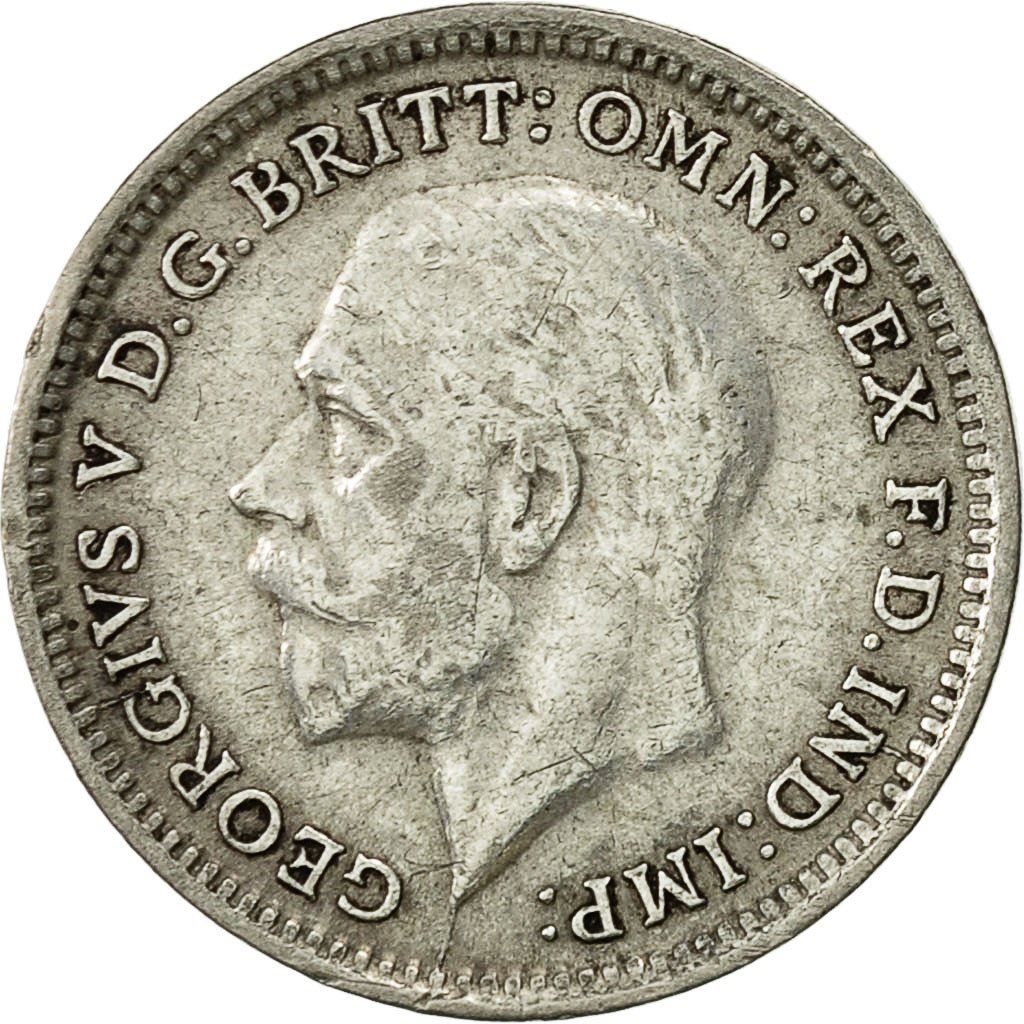 United Kingdom | 3 Pence Coin | George V | KM:813a | 1920 - 1927