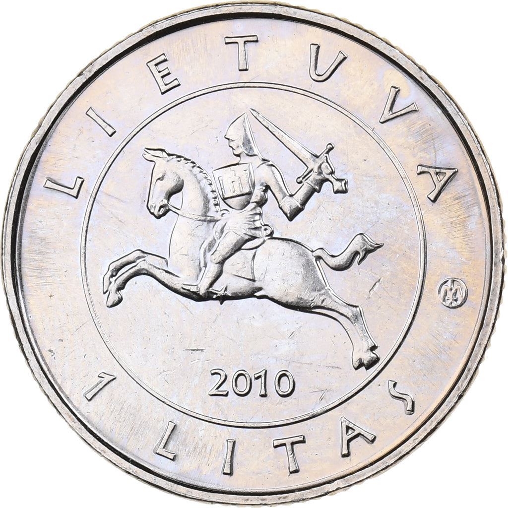 Lithuania | 1 Litas Coin | Battle of Grunwald | Km:172 | 2010