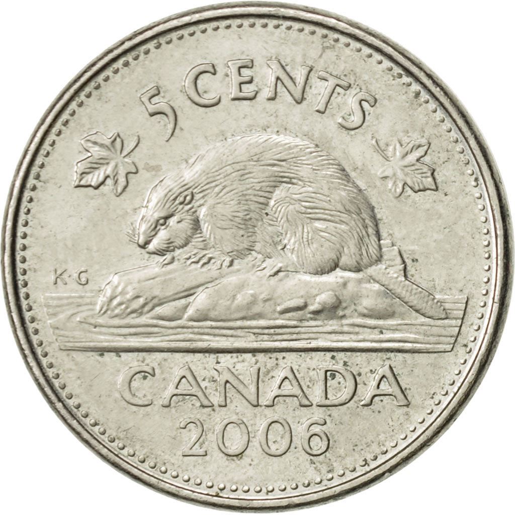 Canada | 5 Cents Coin | Beaver | Km:491B | 2006