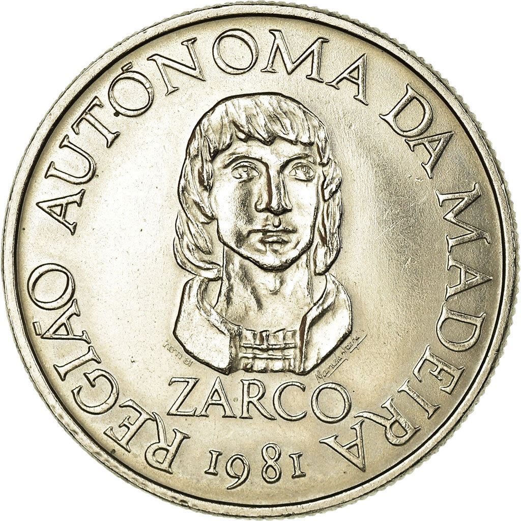 Portugal | 25 Escudos Coin | João Zarco | Km:4 | 1981