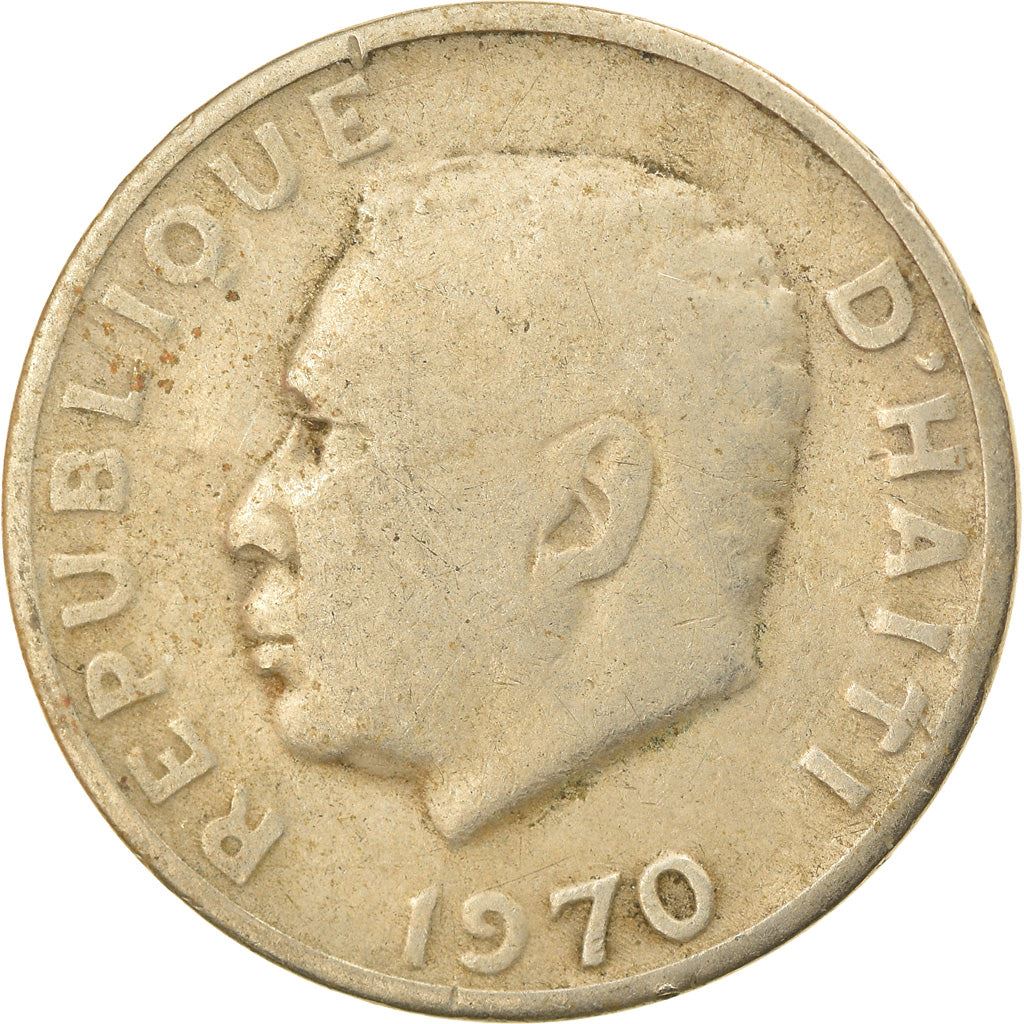 Haiti | 5 Centimes Coin | Francois Duvalier | Cannon | Km:62 | 1958 - 1970