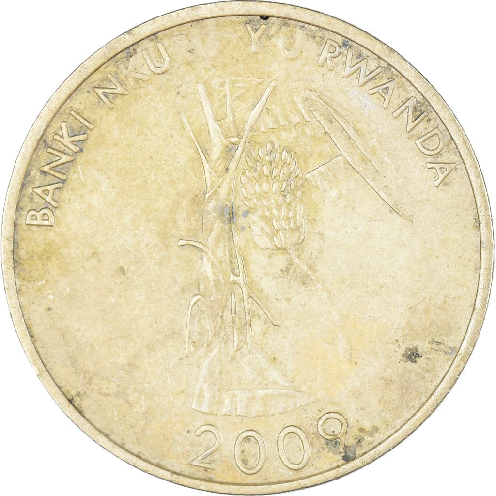 Rwanda | 10 Amafaranga Coin | Banana Tree | Km:34 | 2009