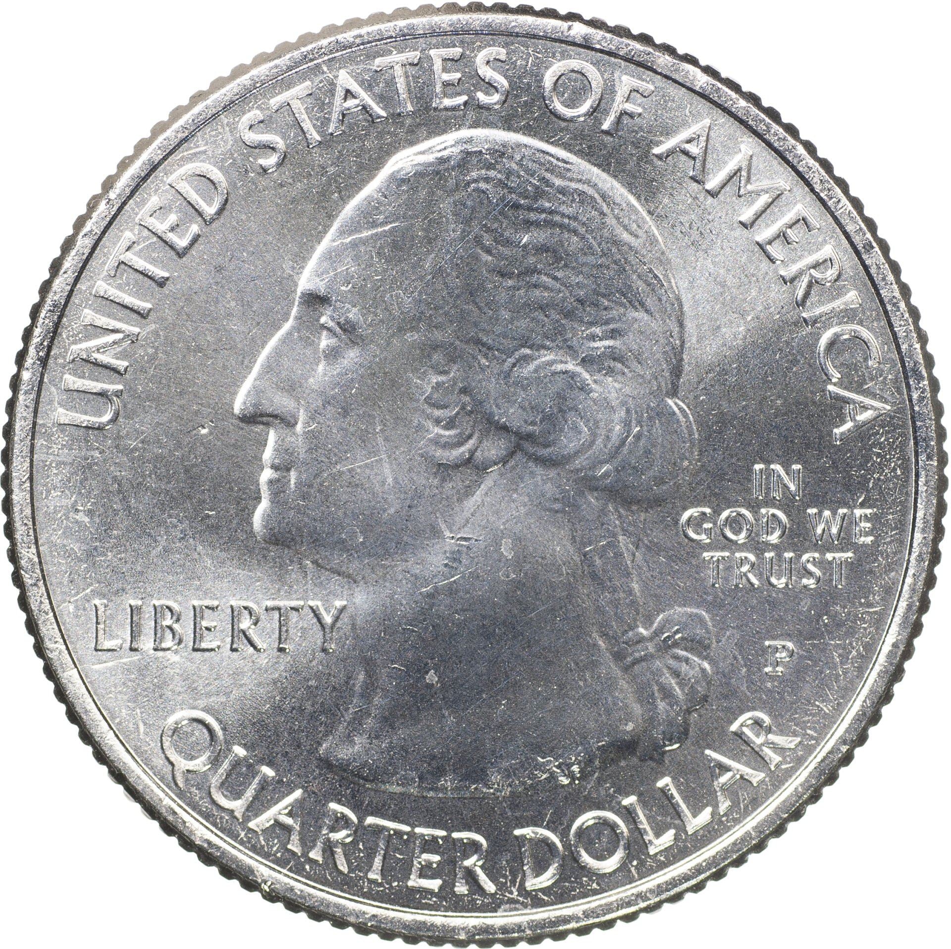 Estados Unidos | Moneda de 1/4 de dólar | Parque Histórico Nacional Saratoga | KM:601 | 2015