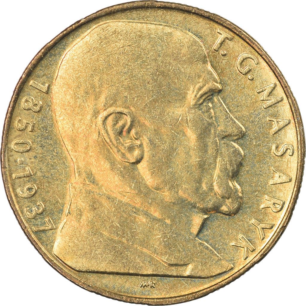Czechoslovakia | 10 Korun Coin | T. G. Masaryk | Nickel brass | KM:139 | 1990-1993
