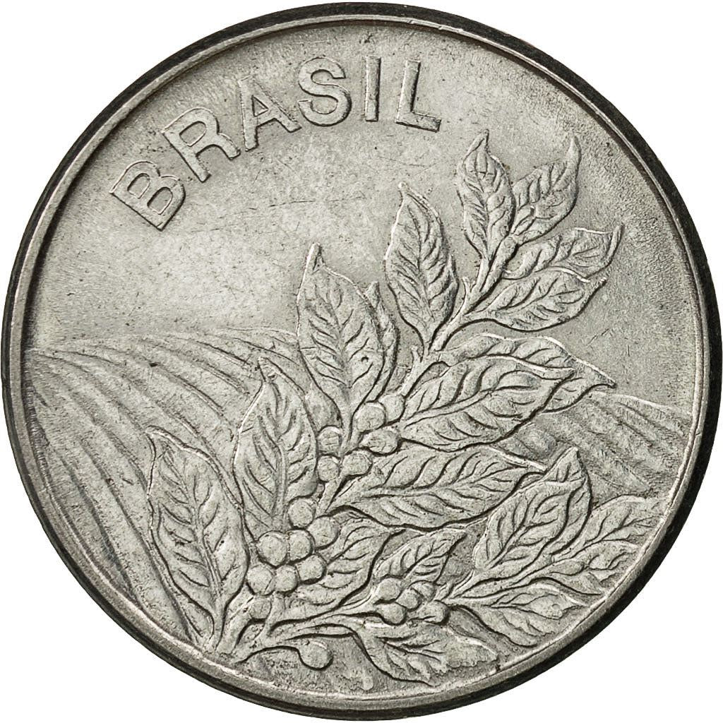 Brazil | 5 Cruzeiros Coin | Coffee plant | Km:591 | 1980 - 1984