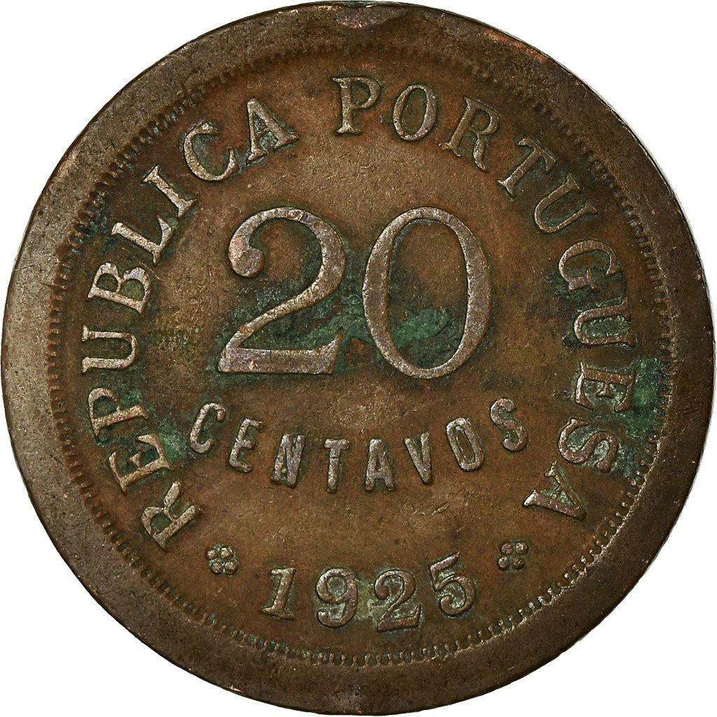 Portugal | 20 centavos munt | brons | Km:574 | 1924 - 1925