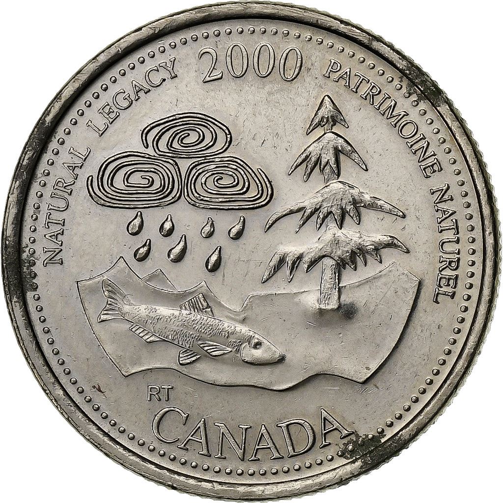 Canada | 25 cent mønt | Natural Legacy | Nikkel | KM:382 | 2000