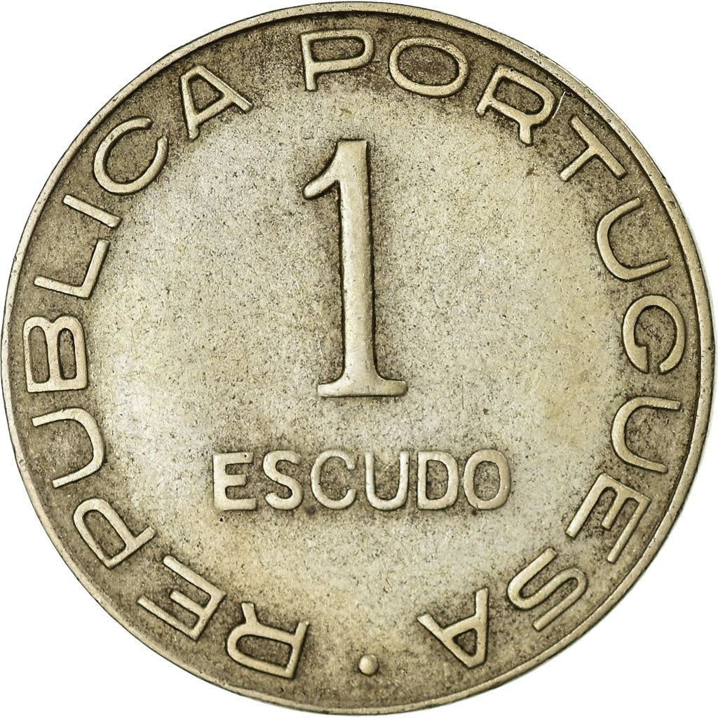 Mozambique | 1 Escudo Coin | Globe | Shield | Km:66 | 1936