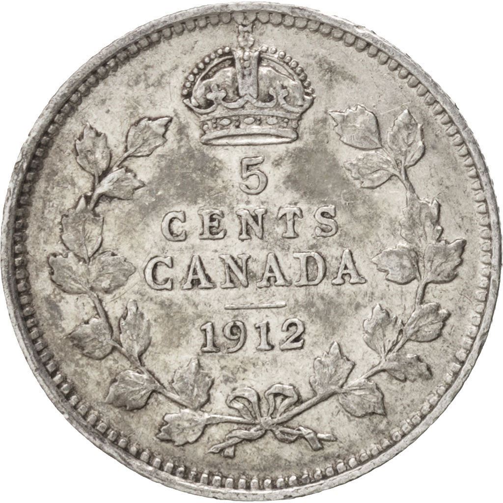 Canada | 5 Cents Coin | Silver | KM:22 | 1912-1919