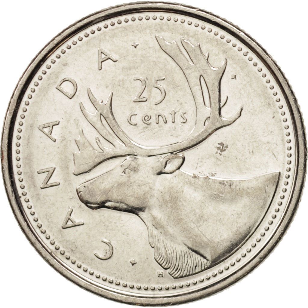 Canada | 25 Cents Coin | Nickel plated steel | Golden Jubilee | KM:448 | 2002