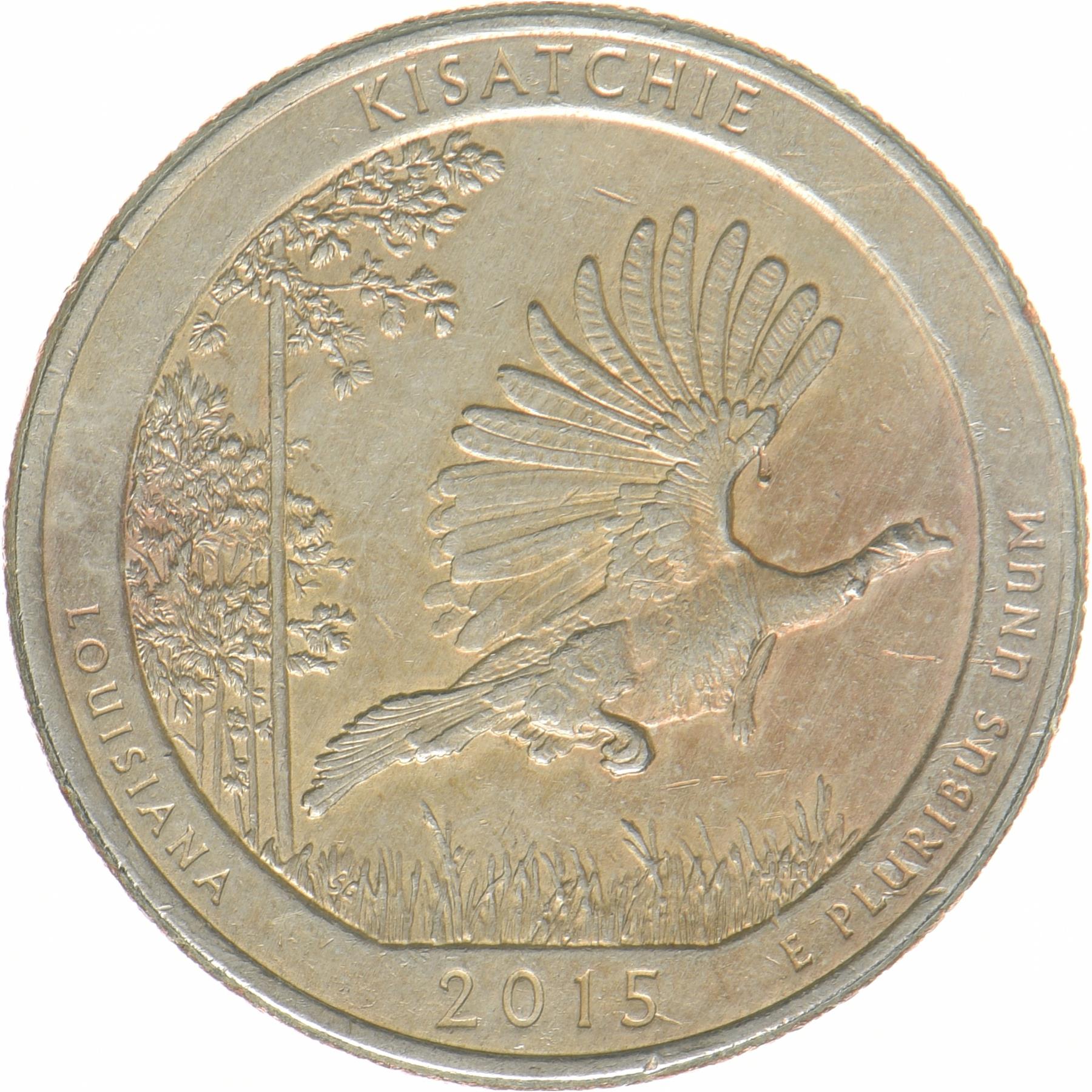 United States | 1/4 Dollar Coin | Kisatchie National Forest | KM:598 | 2015