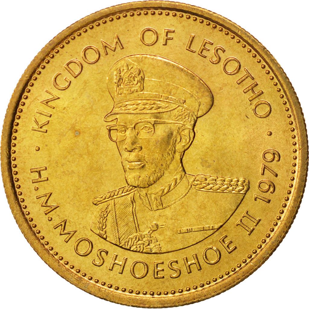 Lesotho | 5 Lisente Coin | Moshoeshoe II | Km:18 | 1979 - 1989