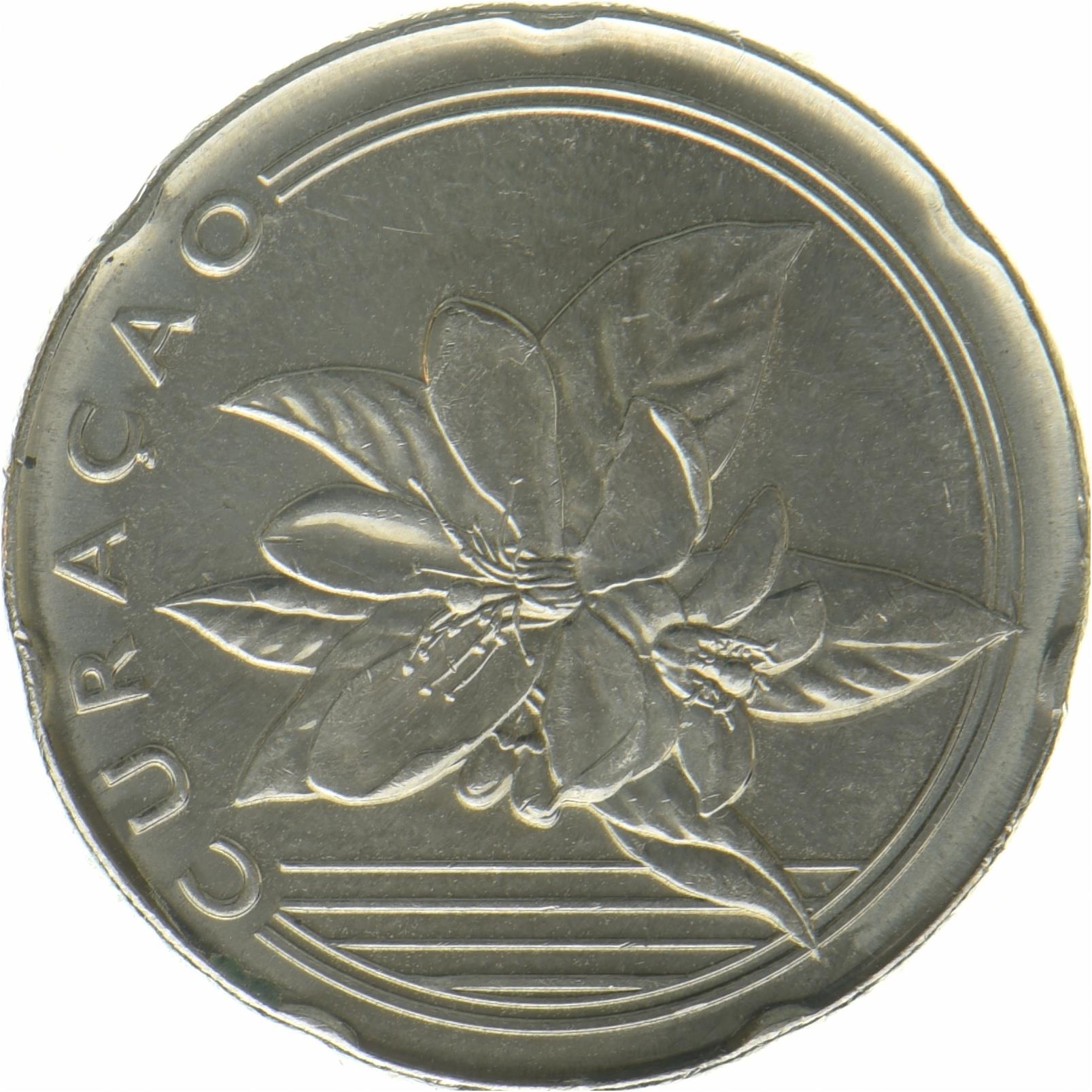 Niederlande › Niederländische Karibik › Curaçao | 25-Cent-Münze | Orangenblüte | 2025