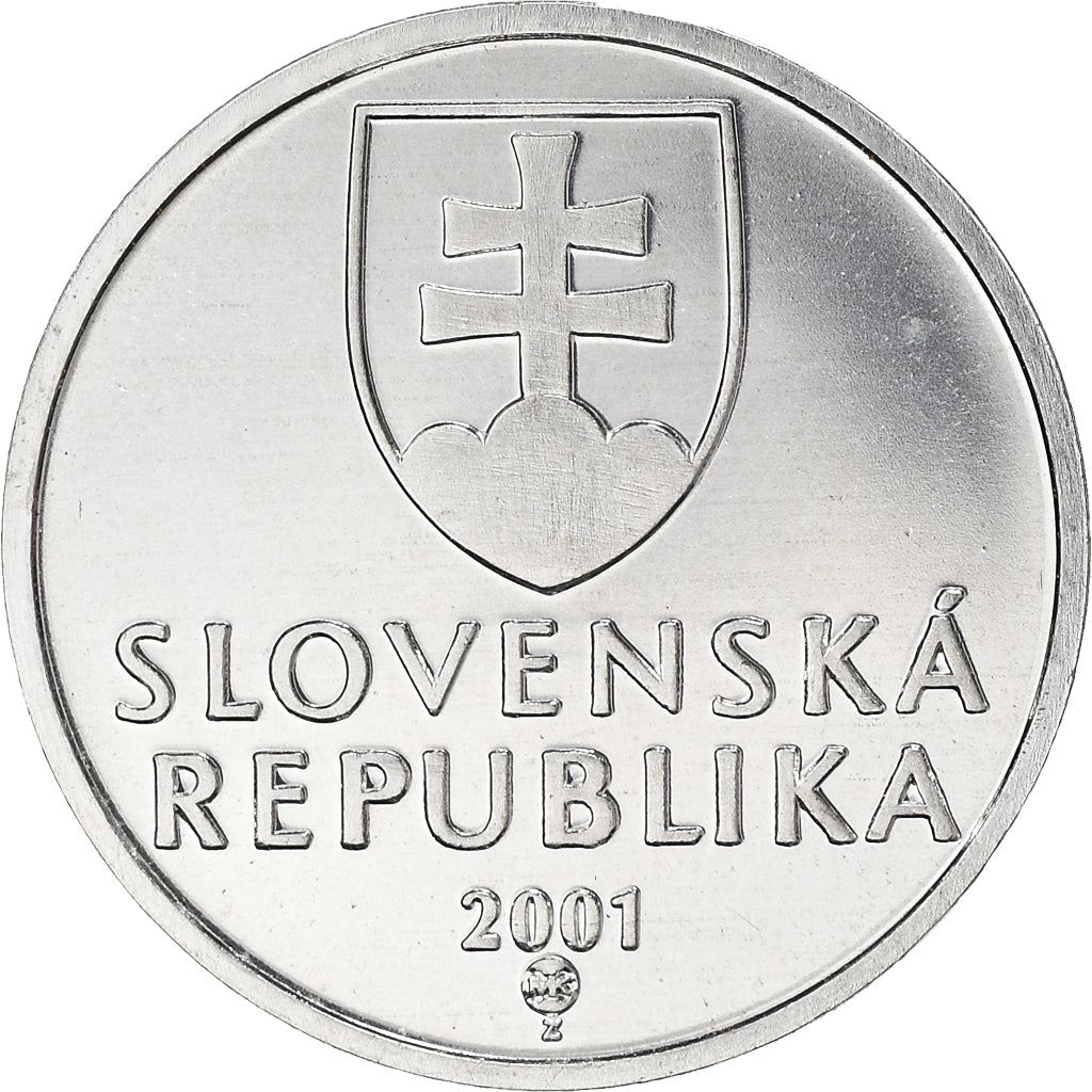 Slovakia | 10 Halierov Coin | Wooden Belfry | Slovak Shield | Km:17 | 1993 - 2003