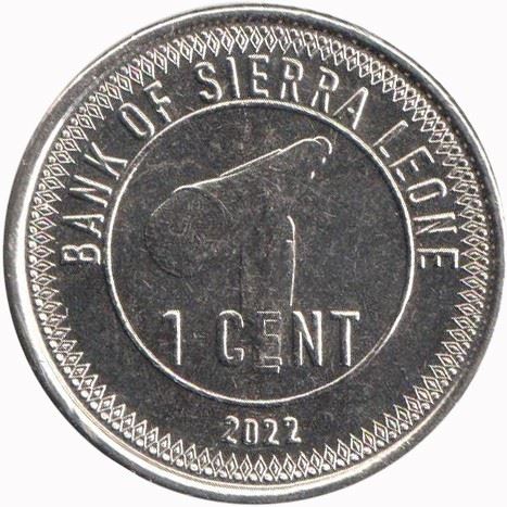 Sierra Leone | 1 Cent Coin | Microphone | Sullay Abu Bakarr | Km:503 | 2022