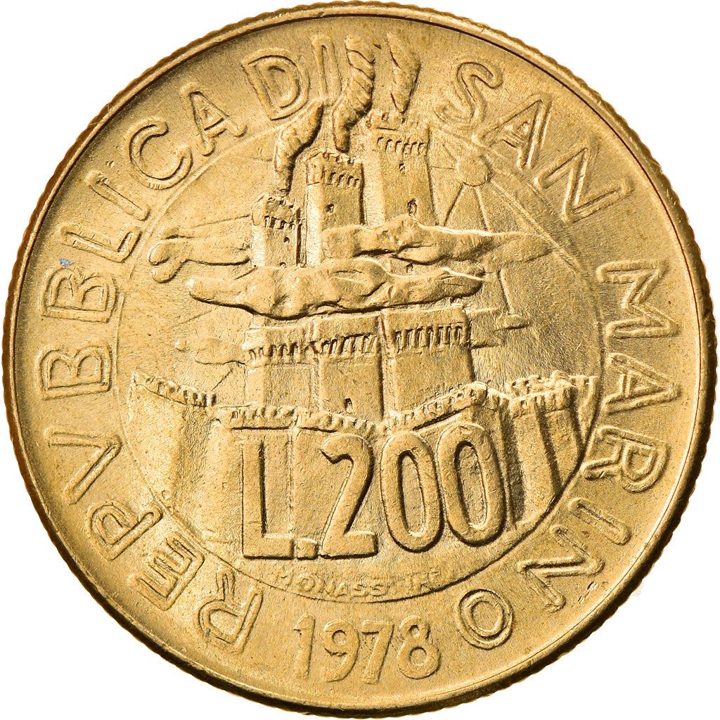 San Marino | 200 Lire Coin | Weaver | Km:83 | 1978