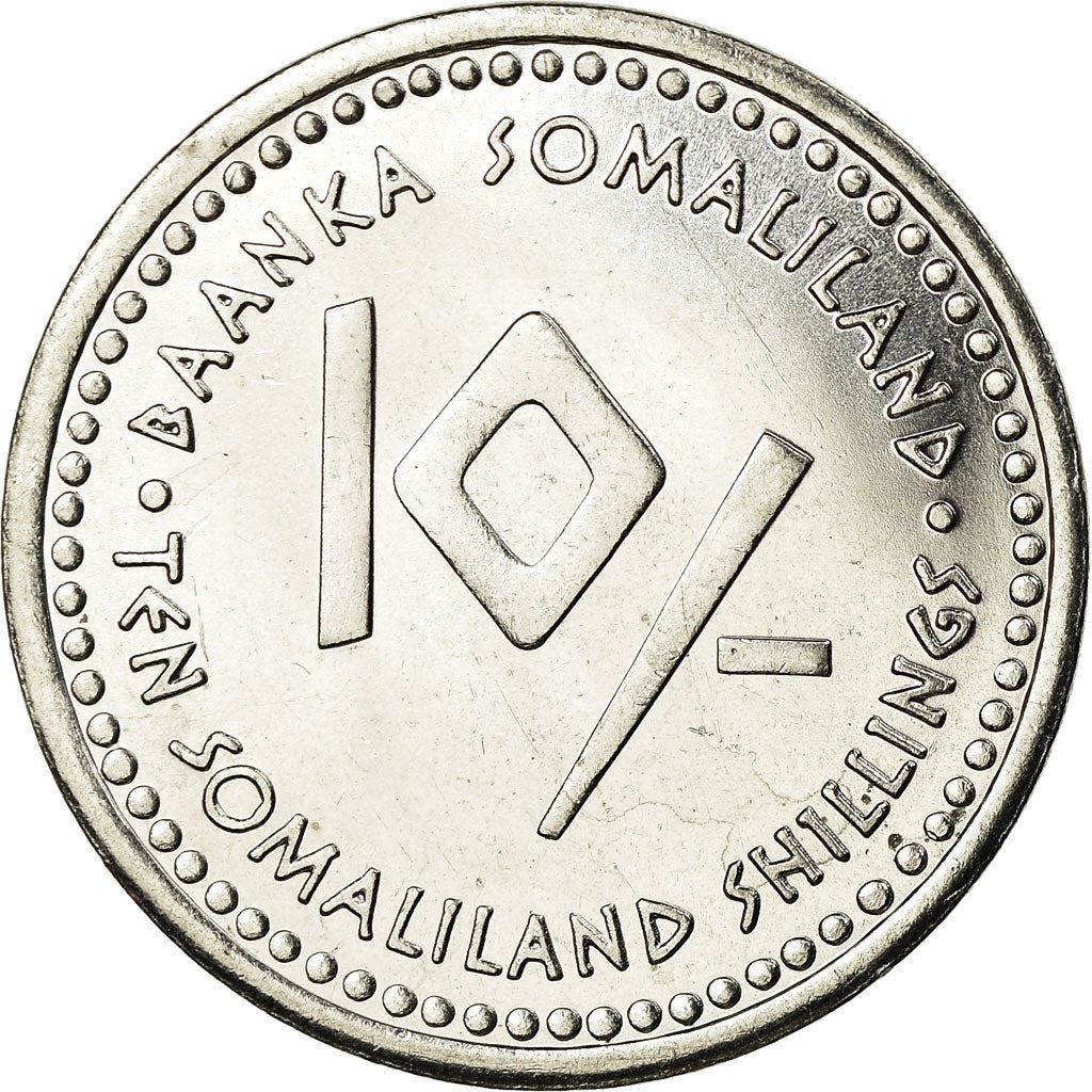 Somaliland | 10 shilling-mønt | Jomfruen | Rustfrit stål | KM:14 | 2006